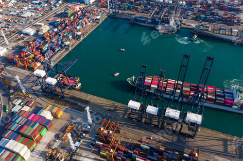 Preview: Kwai Tsing, Hong Kong, 14 February 2019:- Top view of Hong Kong Kwai Tsing Container Terminals