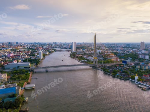 Preview: Bangkok Downtown. Thailand. Financial district and business in urban city in Asia.