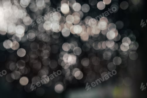 Preview: Black abstract bokeh background