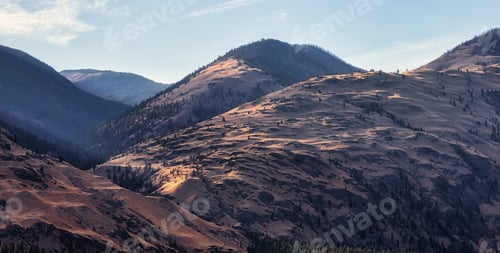 Preview: Canadian Mountain Landscape in the desert countryside area
