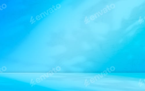 Preview: Background blue Summer Studio Room, Light Shadow Color Leaf on Wall