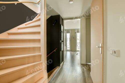 Preview: Spiral staircase in modern house