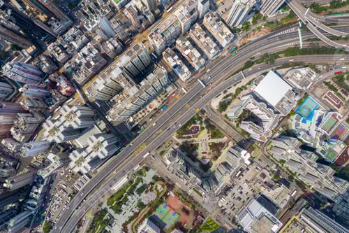 Preview: Tai Koo, Hong Kong 19 March 2019: Aerial view of Hong Kong city