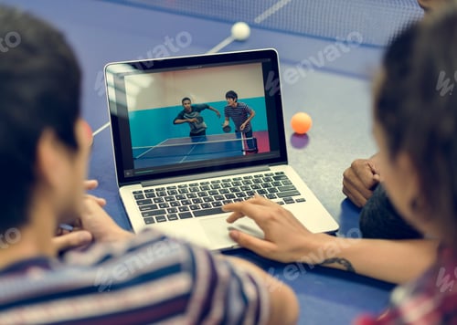 Preview: Ping Pong Table Tennis Game Practicing Sport Concept