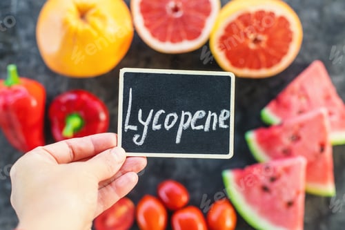 Preview: Lycopene containing foods are red. Selective focus.