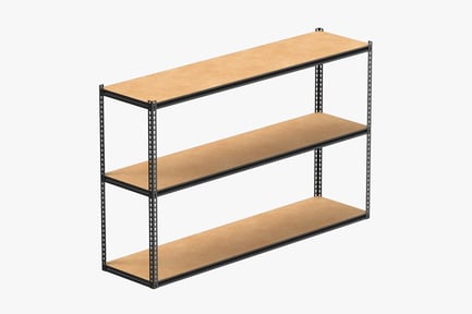 Preview: Three-Tier Wall Shelf Unit, Type 01, Size 02