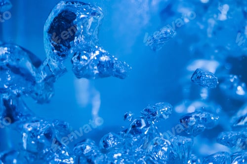 Vista previa: Boiling water. Drops and splashes of liquid.