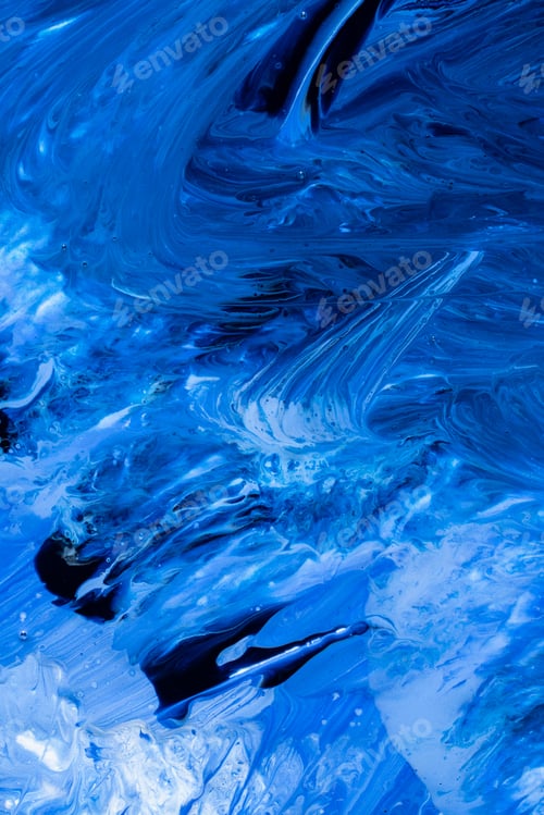 Preview: Abstract flow of liquid paints in mix