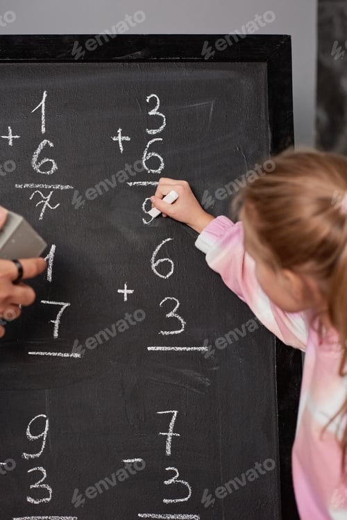 Preview: Counting numbers at school lesson