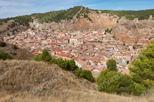 Preview: Fortified picturesque medieval historic town of Daroca, Zaragoza. Aragon, Spain