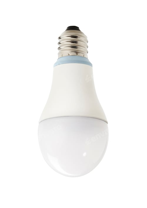 Preview: Light bulb on white background