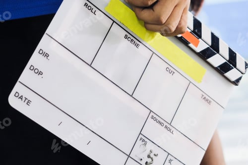 Preview: Filming crews, Film Slate on set