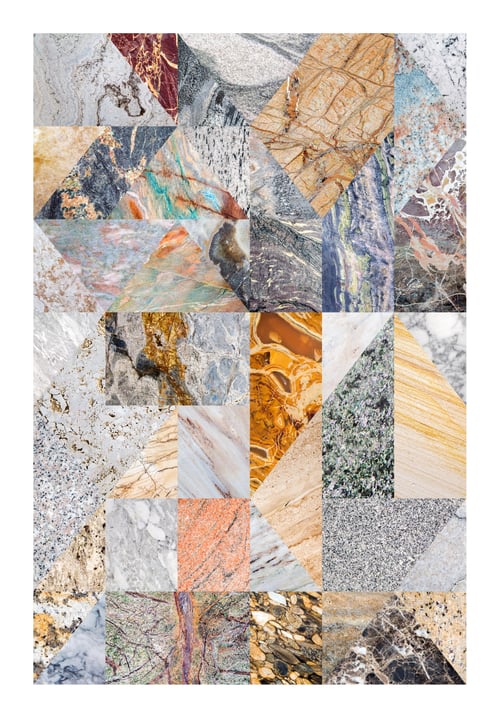 Preview: Abstract marble collage