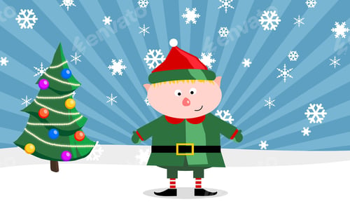 Preview: Gnom with a Christmass tree