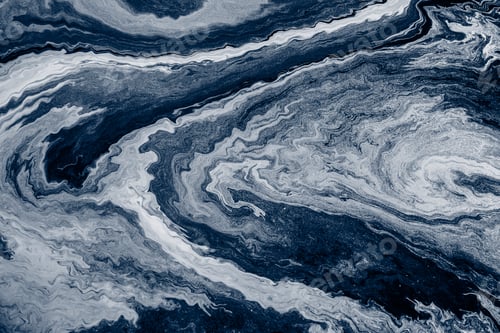 Preview: Blue fluid art marbling paint textured background