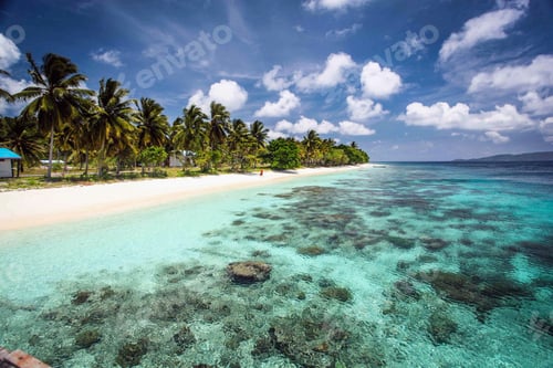 Preview: Deserted white sand beaches and pristine reefs of the Raja Ampat islands, West Papua, Indonesia