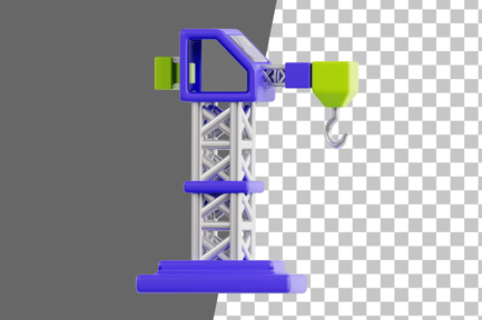Preview: Construction Crane 3D Icon