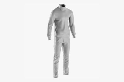 Preview: Men's Pants & Turtleneck Pullover Base Mesh