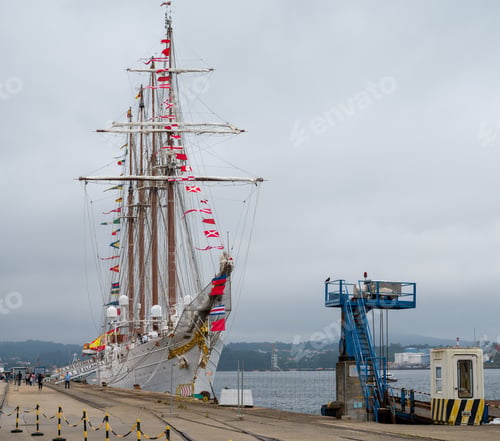 Preview: Juan Sebastián de Elcano, Spanish Navy steel hulled barquentine training ship