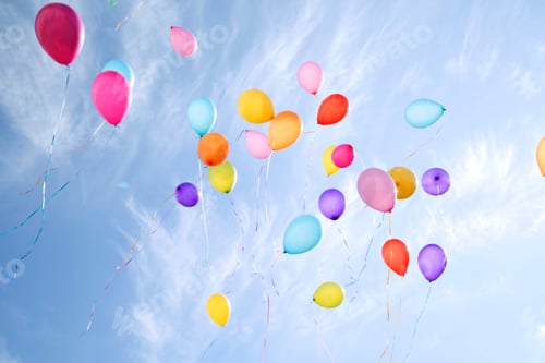 Preview: Colorful ballons in the sky