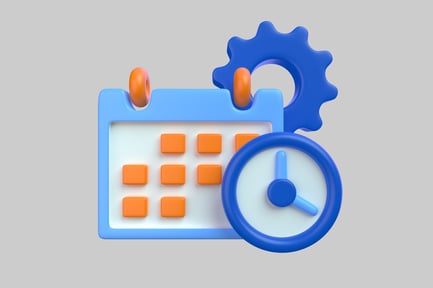 Preview: Schedule clock with gear