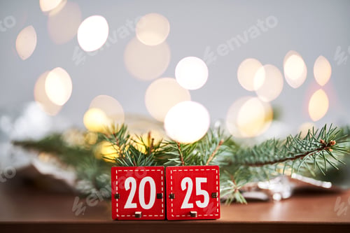 Preview: Two boxes from an Advent calendar that make up the number 2025.
