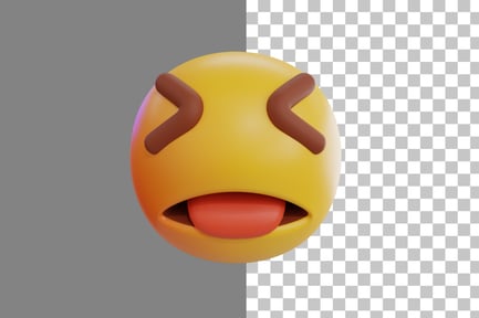 Preview: Squinting Laughing Emoji 3D Icon