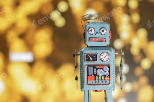 Preview: antique Vintage retro robot tin toy