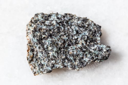 Preview: sample of raw gabbro-norite mineral on white