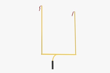 Preview: American Football Goalpost with Red Streamers