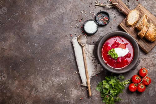Preview: Russian soup - red borscht