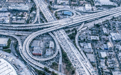 Preview: Los angeles aerial view from helicopter