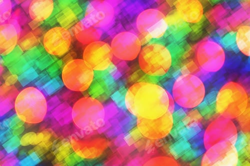 Preview: Blur Bokeh Background- Nature Light Pattern. Celebratory Mood Magic Effect. Decor Holiday- Design