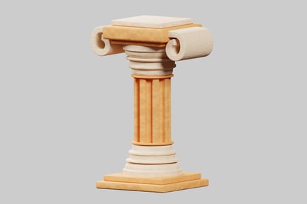 Preview: Cartoon ionic order column