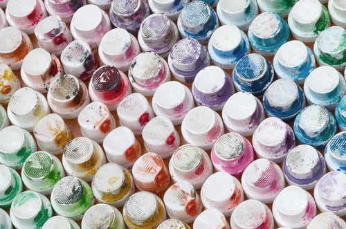 Preview: A pattern from a many nozzles from a paint sprayer for drawing graffiti