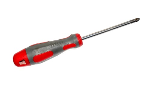 Preview: screwdriver on white isolated background