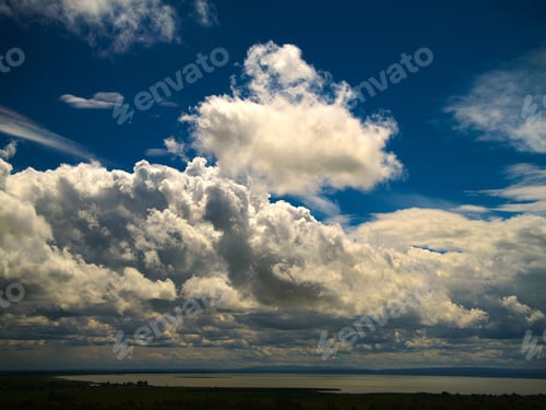 Preview: Scenic view of a dramatic cloudy sky over in Neusiedl am See, Austria
