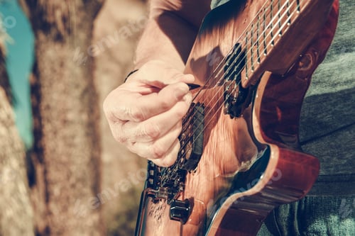 Preview: Vintage Electric Guitar Closeup