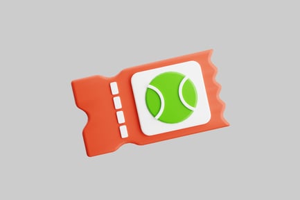 Preview: Tennis ticket entry pass orange
