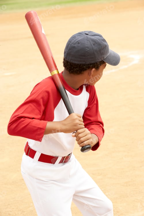 Preview: Young Boy Playing Baseball