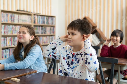 Preview: A group of students from an international school that promotes creativity