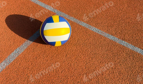 Preview: A volley ball is placed on a floor