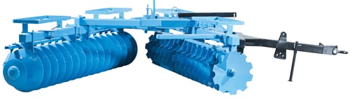 Preview: Modern industrial agricultural plow isolated over white background