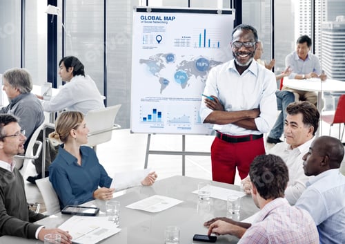 Preview: People working together in an office