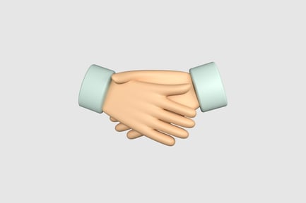 Preview: Handshake Simple 3D Illustration