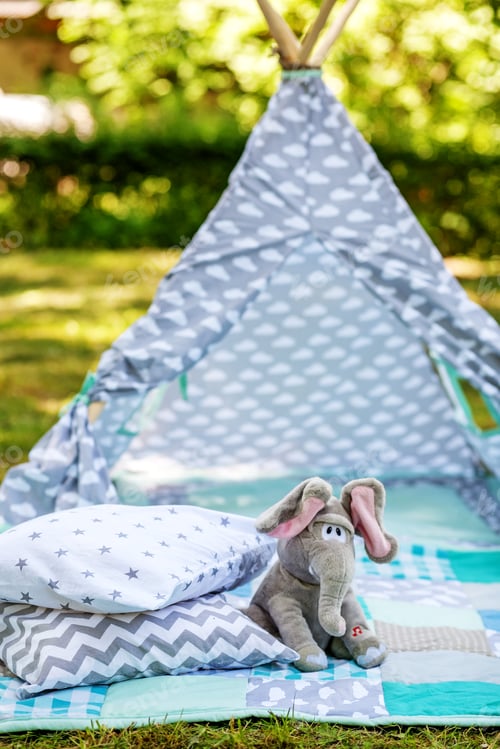 Preview: Wigwam for children. The concept of lifestyle and decor.