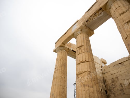 Preview: columns of the Acropolis (Propilea) Athens