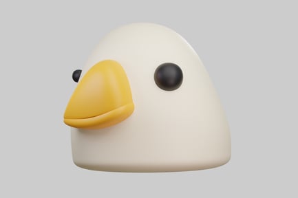 Preview: Cartoon-style illustration of a bird's head