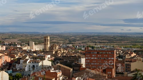 Preview: Skyline of Tarrega City in Spain