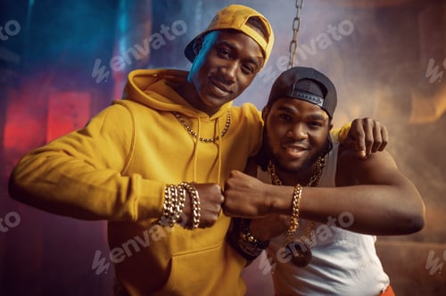 Preview: Two young rappers, breakdancing in studio